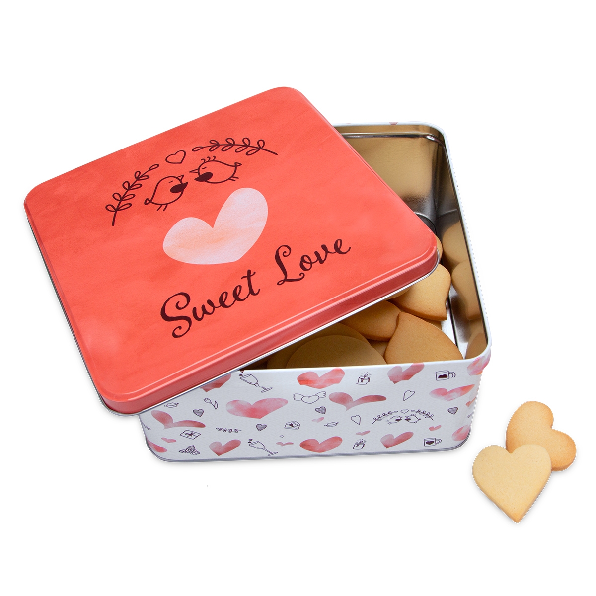 Städter - Cookie box - Sweet Love - Colorful - different sizes and shapes