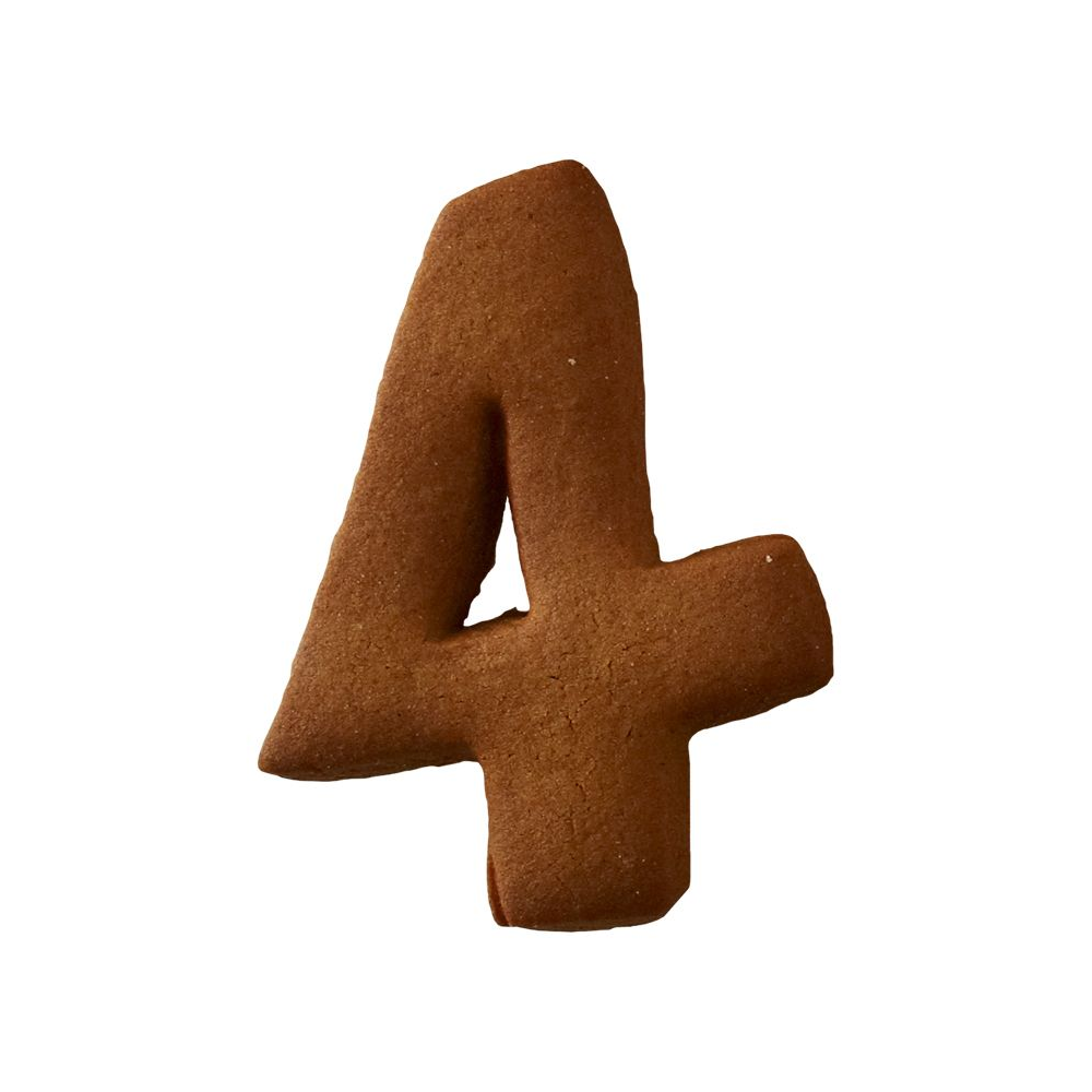 Birkmann - Cookie Cutter number - "4" cm