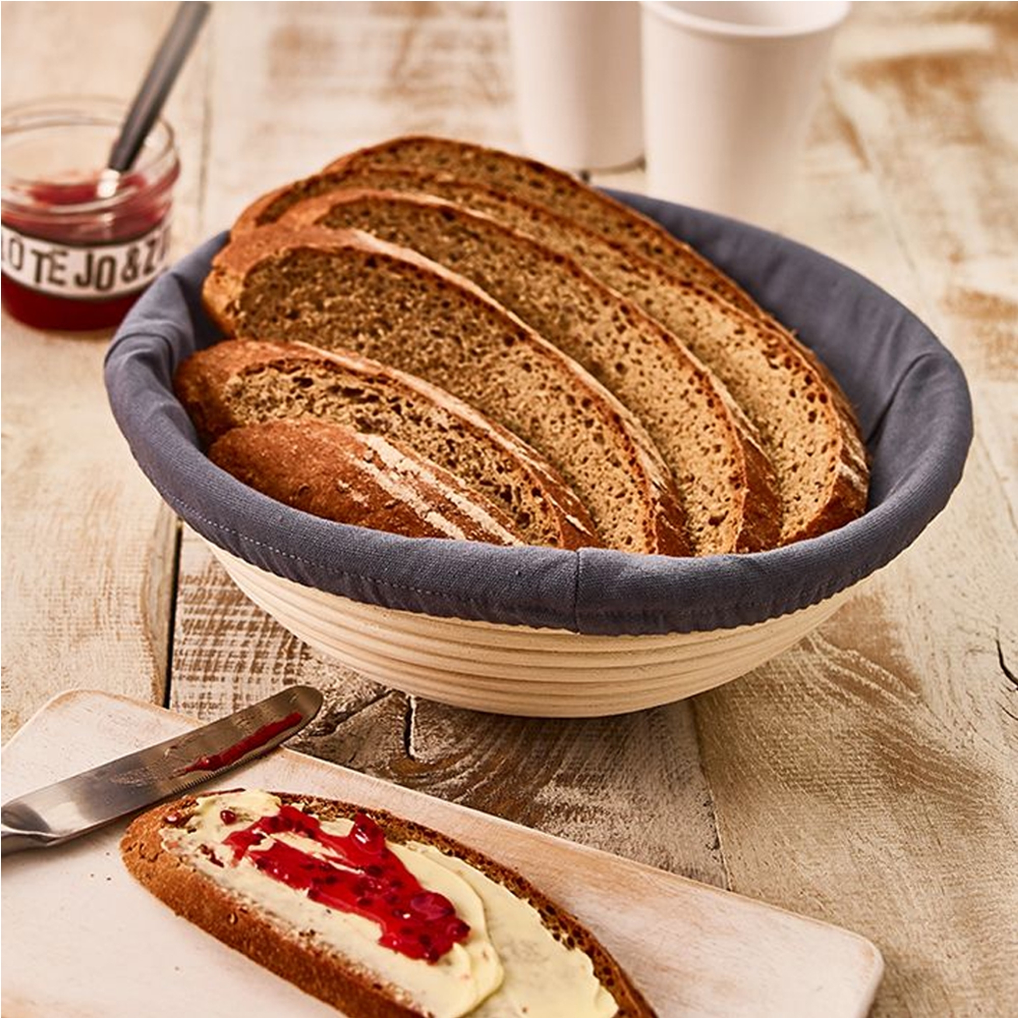 Birkmann - Cover for bread rising basket, round 25 cm Birkmann - Cover for bread rising basket, round 25 cm