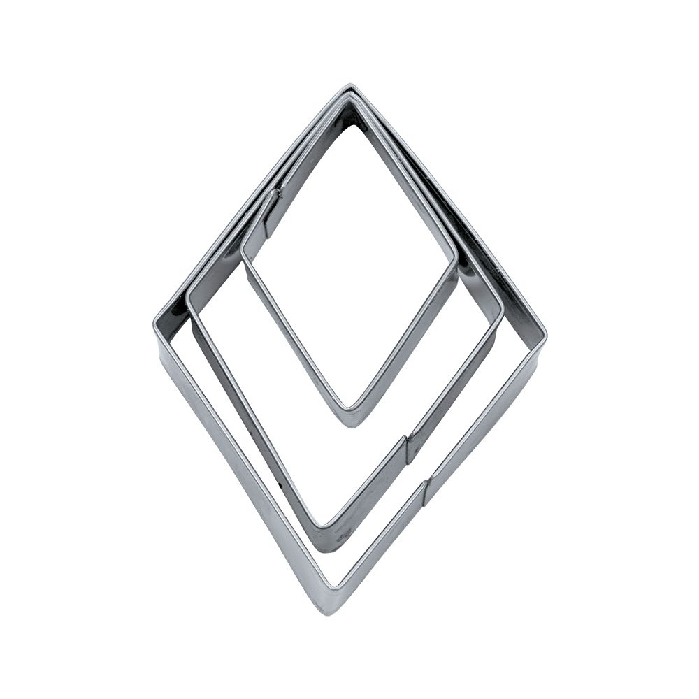 Städter - Ausstecher Rhombus - 3 / 5 / 7 cm - glatt - Set 3-teilig