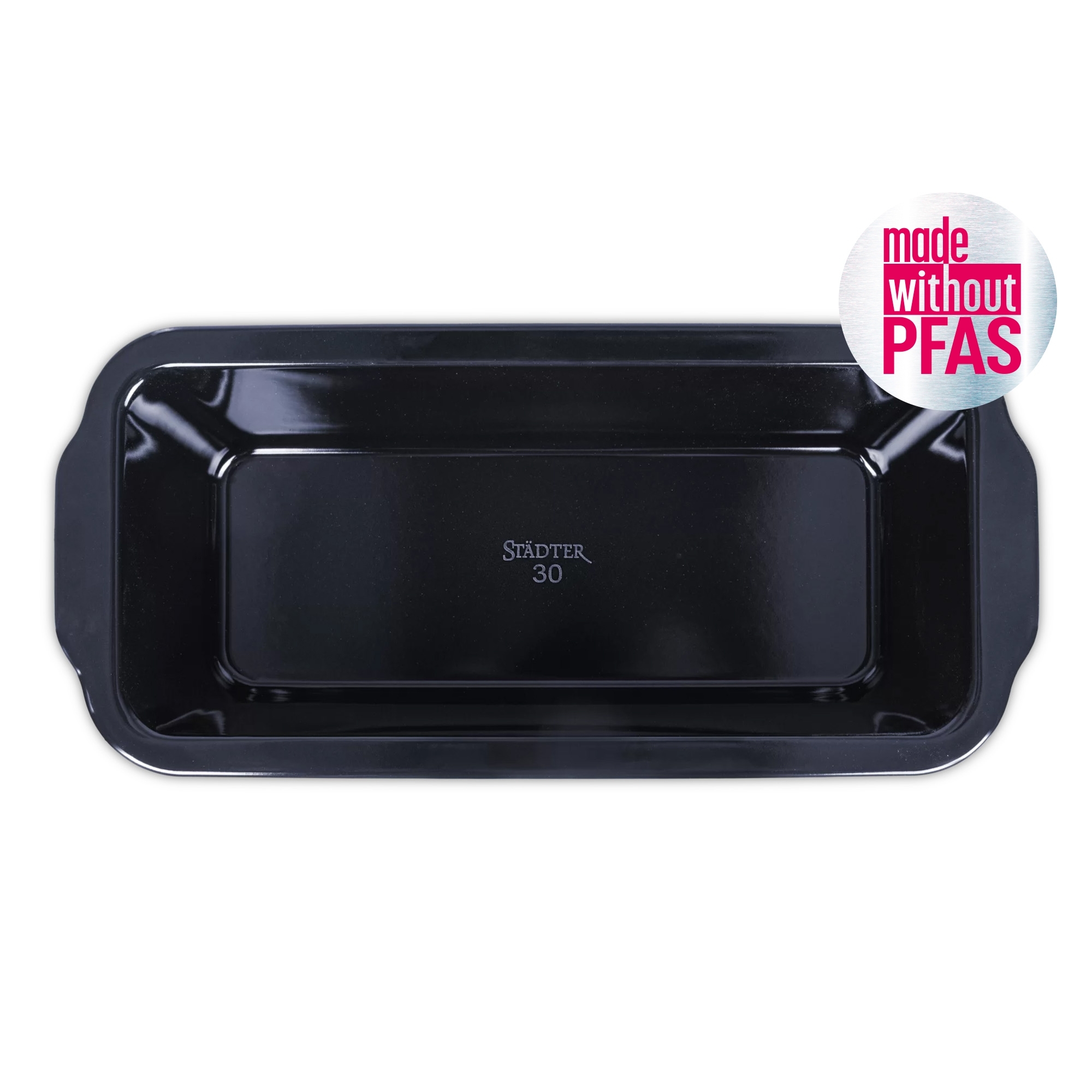 Städter enamel loaf tin Black Edition 30 x 13 cm