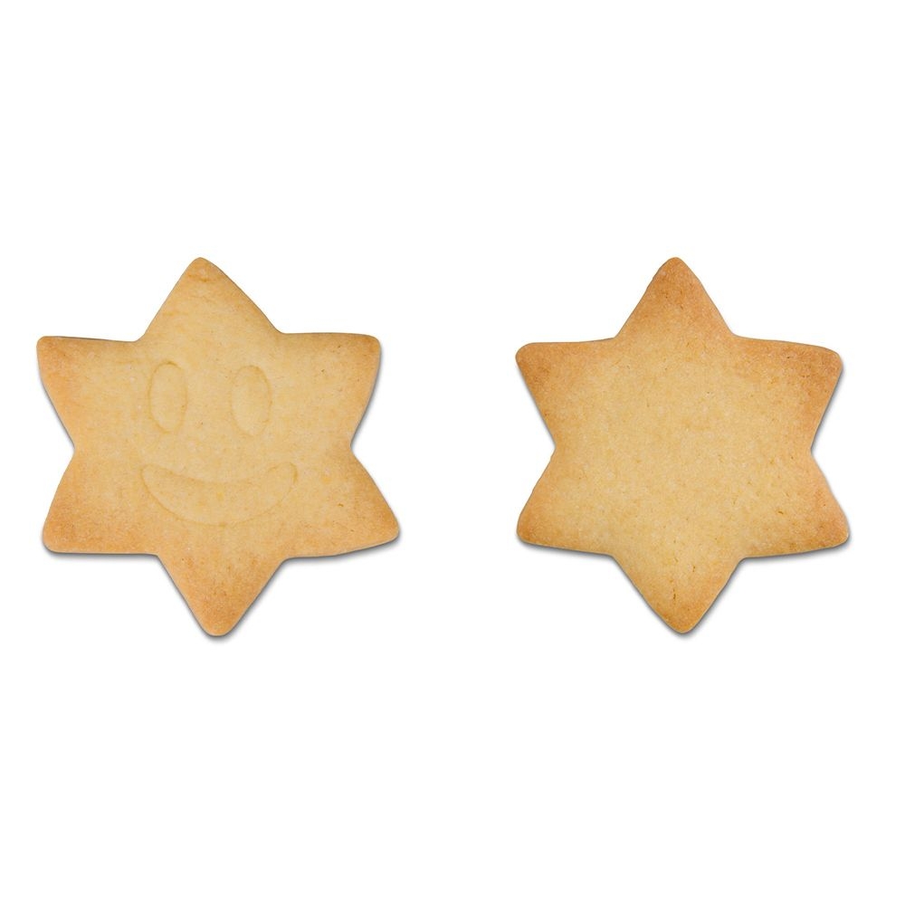 Städter - Prägeausstecher Lachender Stern - 6,5 cm - Set, 2-teilig