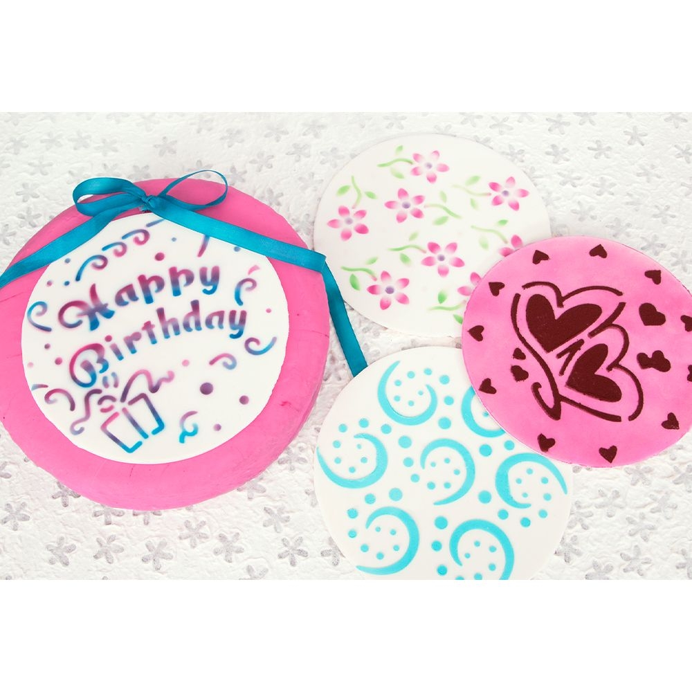 Städter - Schablone Party-Mix - ø 20 cm - Set 4-teilig