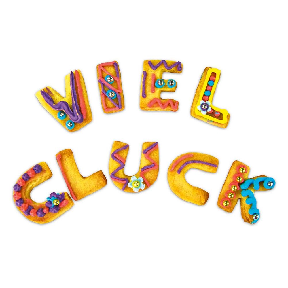 Städter - Ausstecher Alphabet - 2,5 cm - Set, 28-teilig