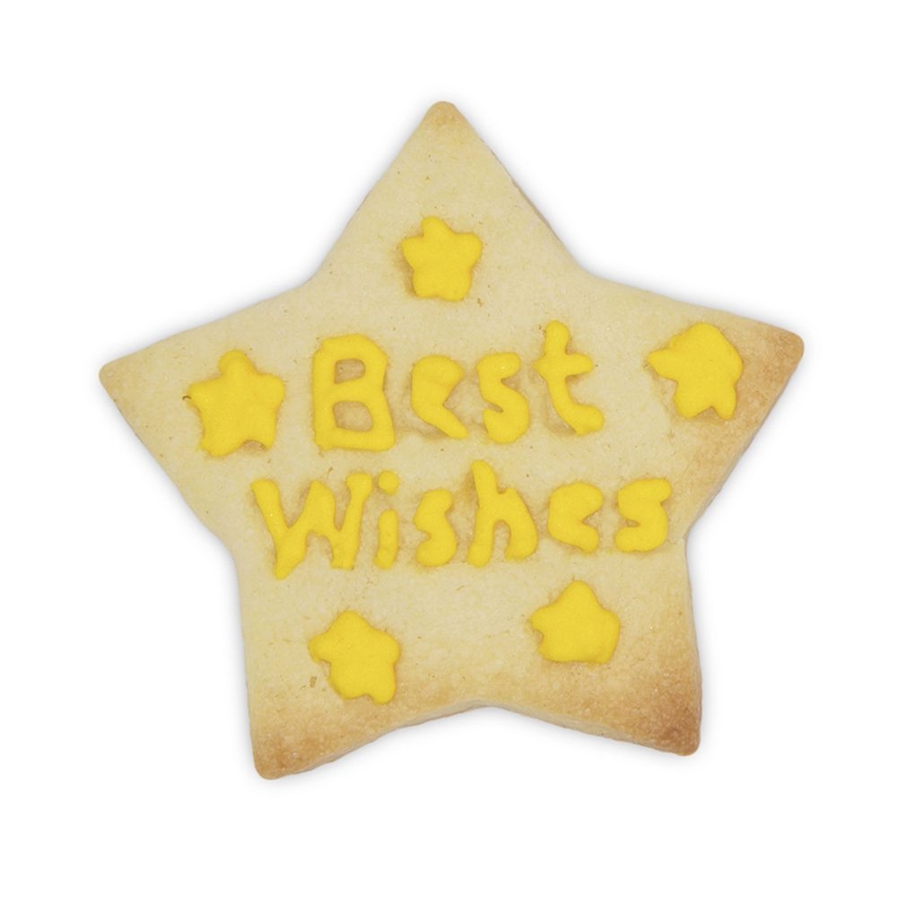 Städter - Prägeausstecher Stern Best Wishes - 4,5 cm