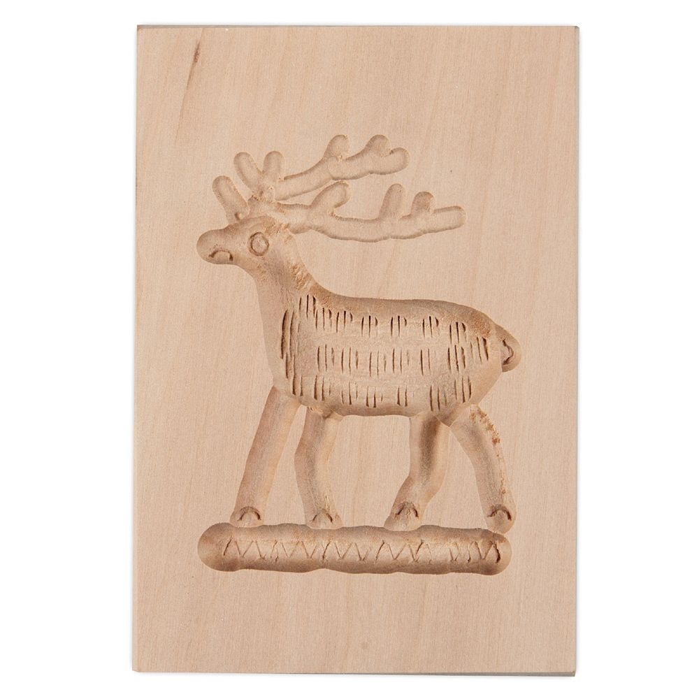 Städter - Holz-Prägeform Hirsch 6 x 8 cm