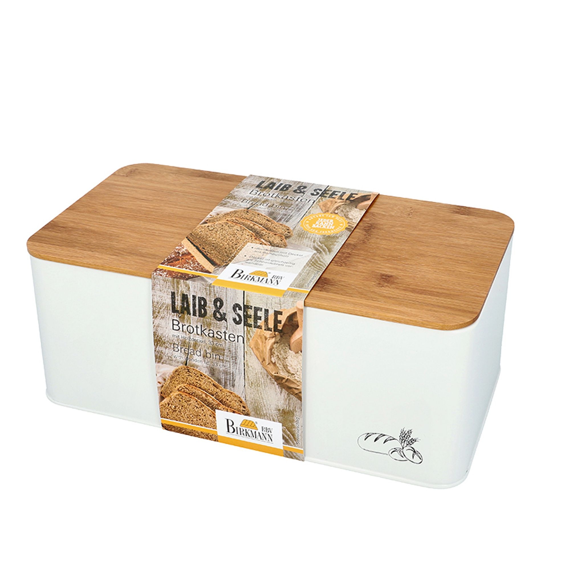 Birkmann -  Laib & Seele - Bread box metal, 33 x 18 x 13 cm Birkmann -  Laib & Seele - Bread box metal, 33 x 18 x 13 cm