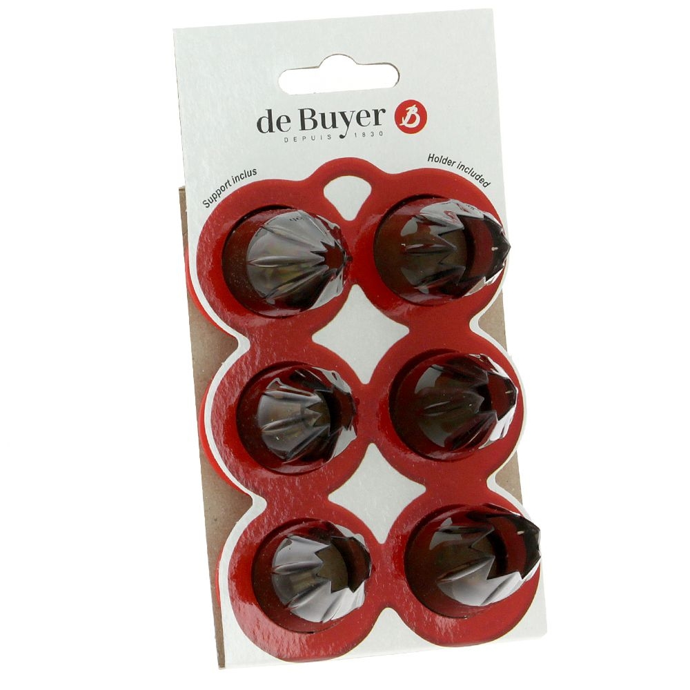 de Buyer - Satz von 6 Garniertüllen Set UNI  - Le Tube de Buyer - Satz von 6 Garniertüllen Set UNI  - Le Tube