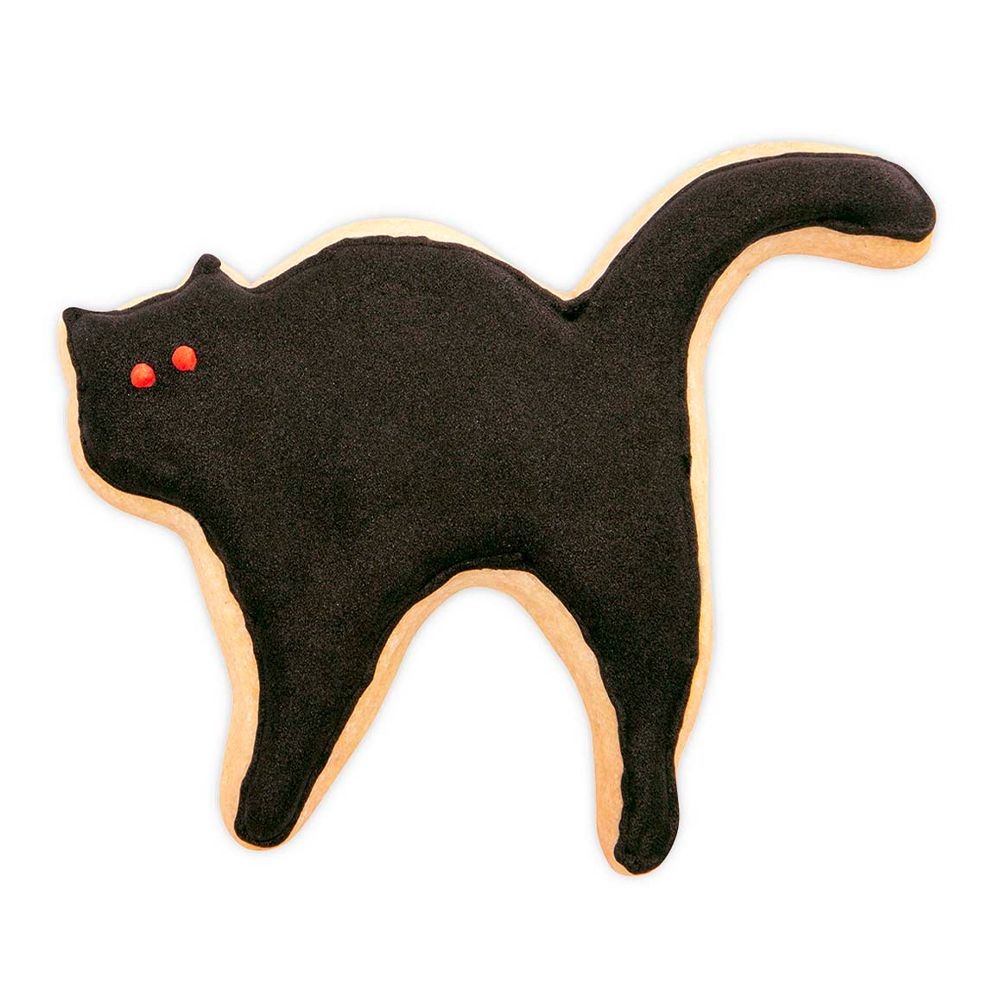 Städter - Ausstecher Katze mit Buckel - 8 cm - Weißblech