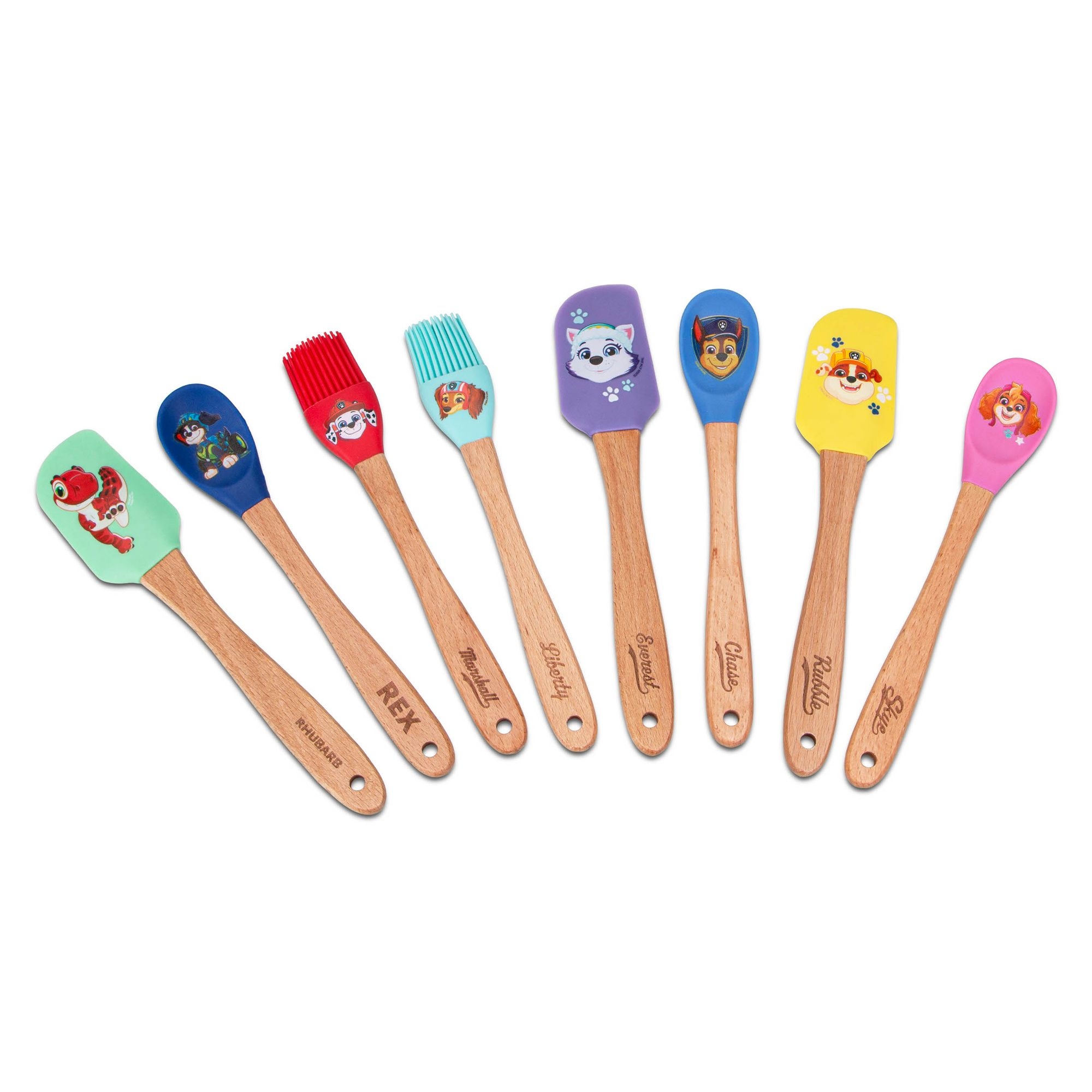Stä Küchenzubehör, Backpinsel, Holz/Silikon, Paw Patrol, Liberty, türkis