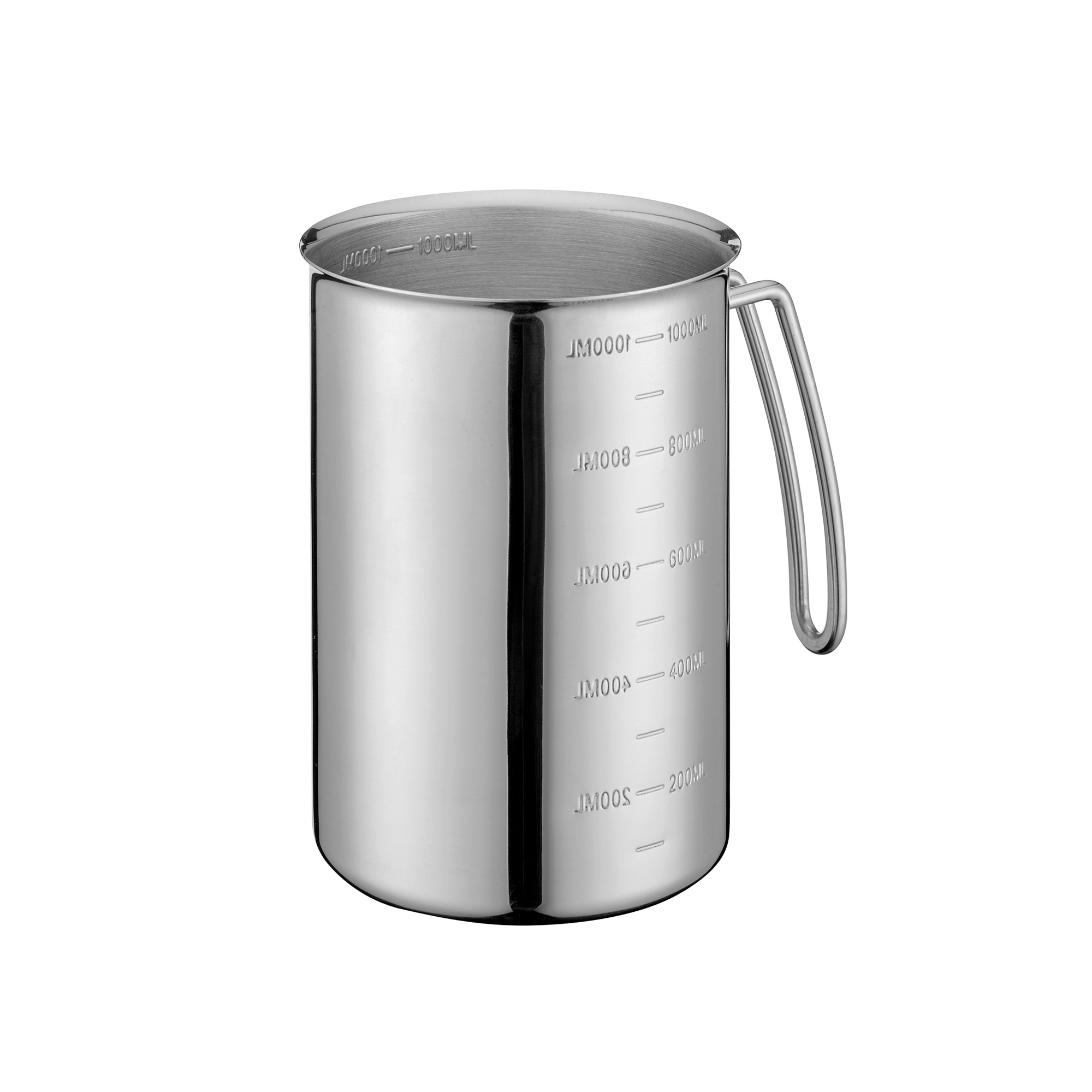 Küchenprofi - Messbecher mit Griff - Edelstahl - 1000 ml