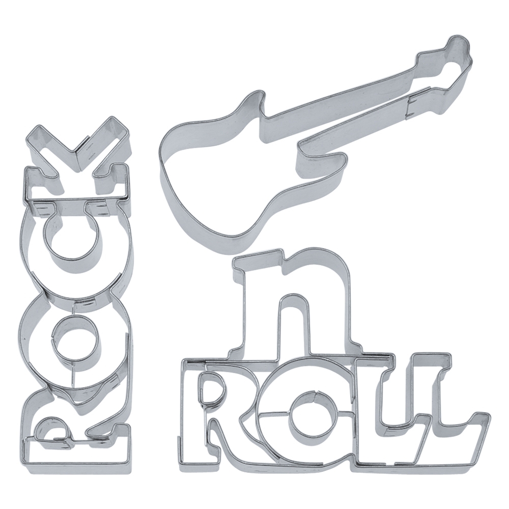 Städter - Ausstecher Rock'n'Roll 3-teiliges Set - 7–7,5 cm Set
