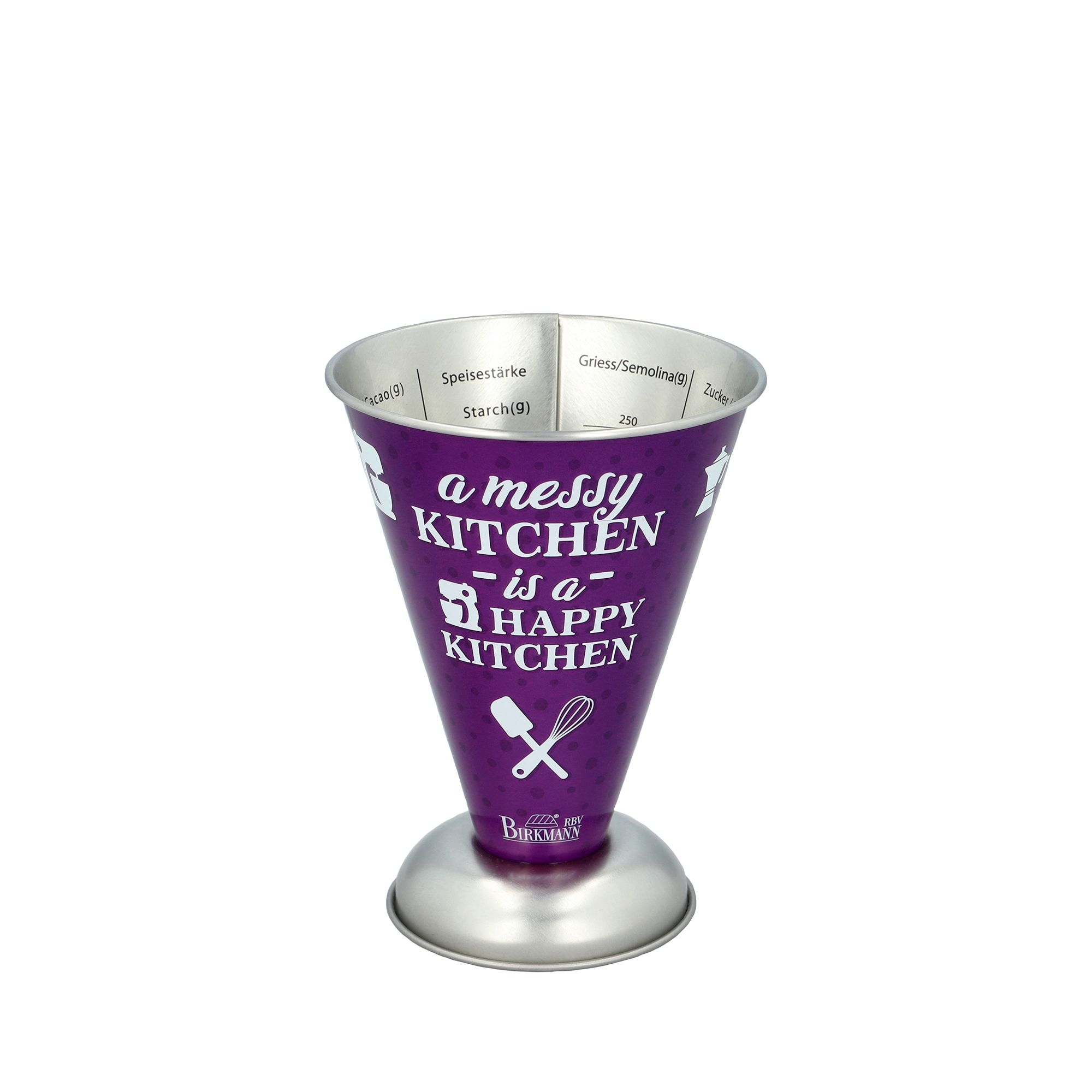 Lila Birkmann Colour Kitchen Messbecher aus Weißblech