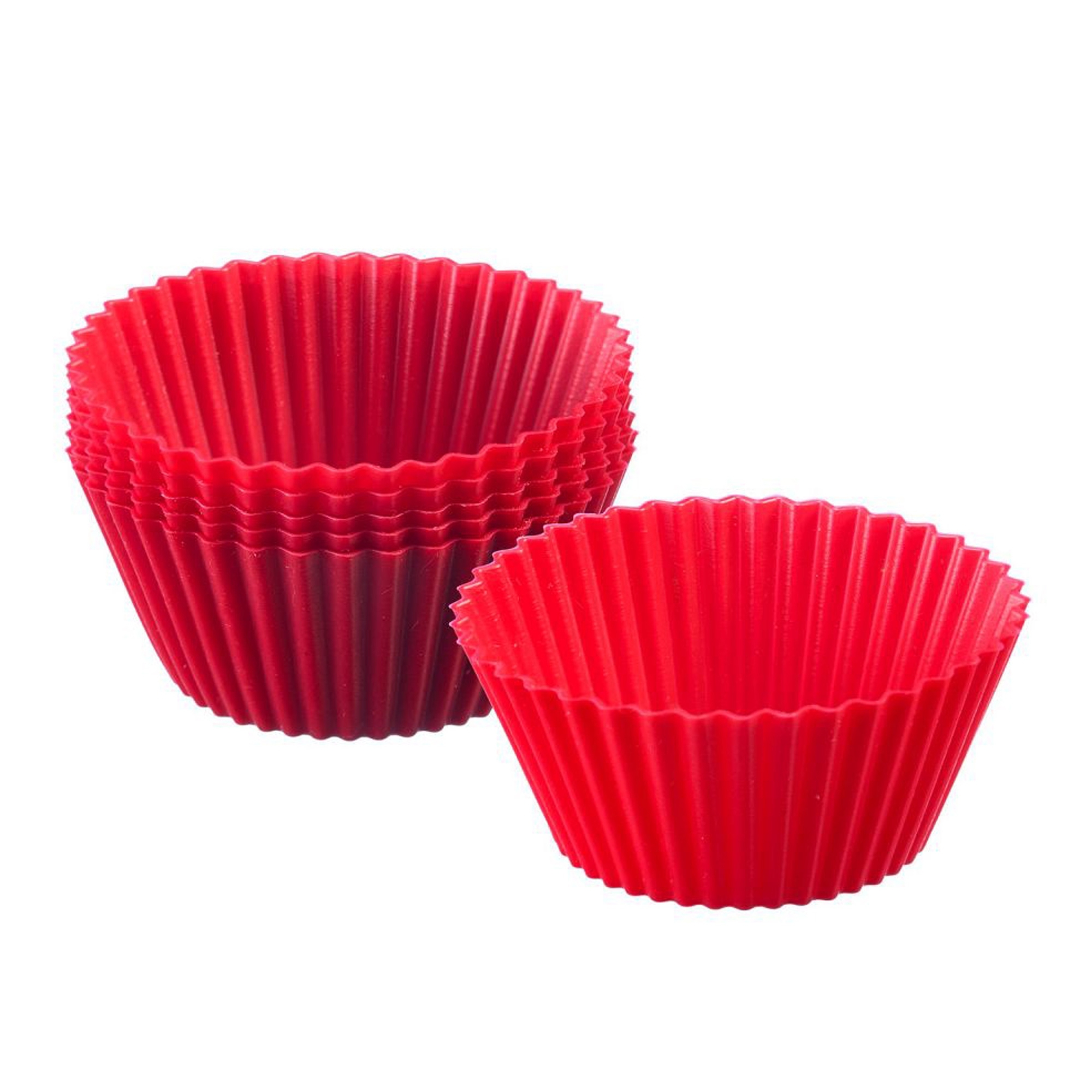 Westmark - 6 Silikon Muffinformen, ø 7 cm, rot Westmark - 6 Silikon Muffinformen, ø 7 cm, rot