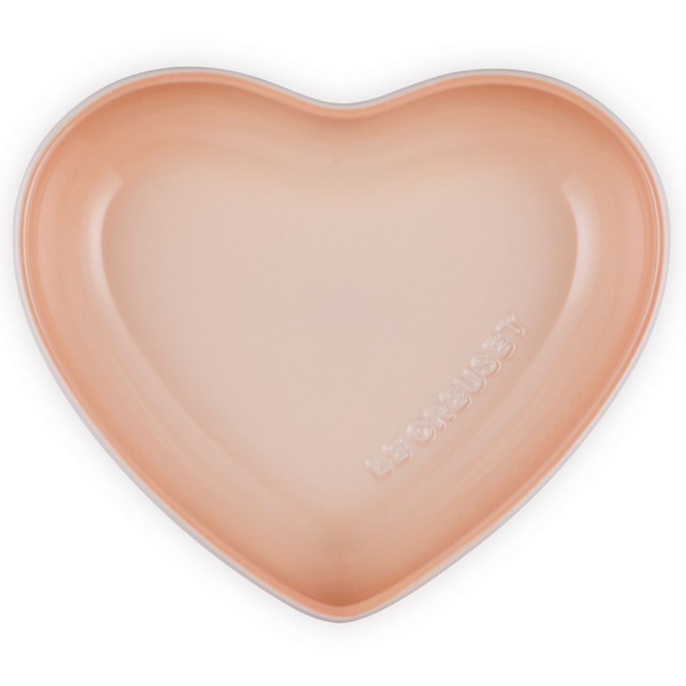 Le Creuset Servierschüssel in Herzform 30 cm, Pêche