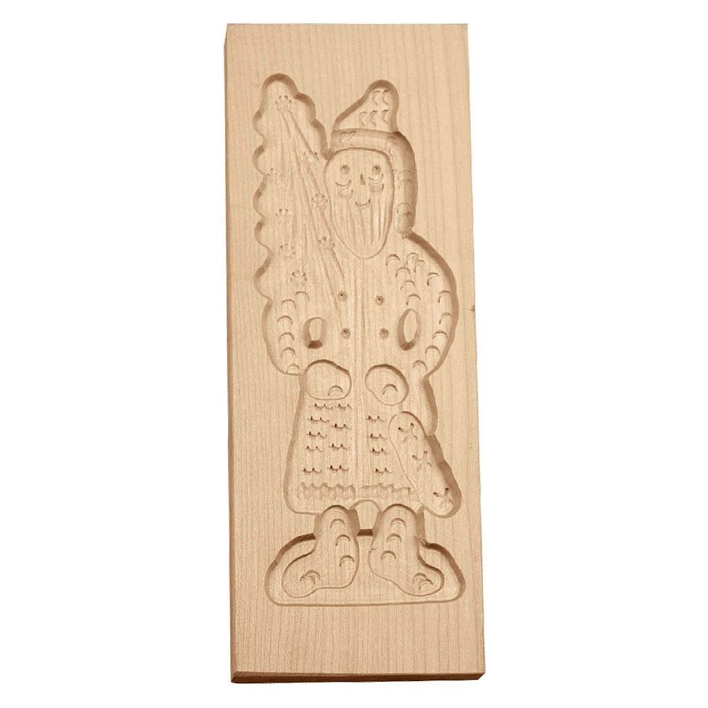 Städter - Holz-Prägeform Weihnachtsmann 9 x 25 cm