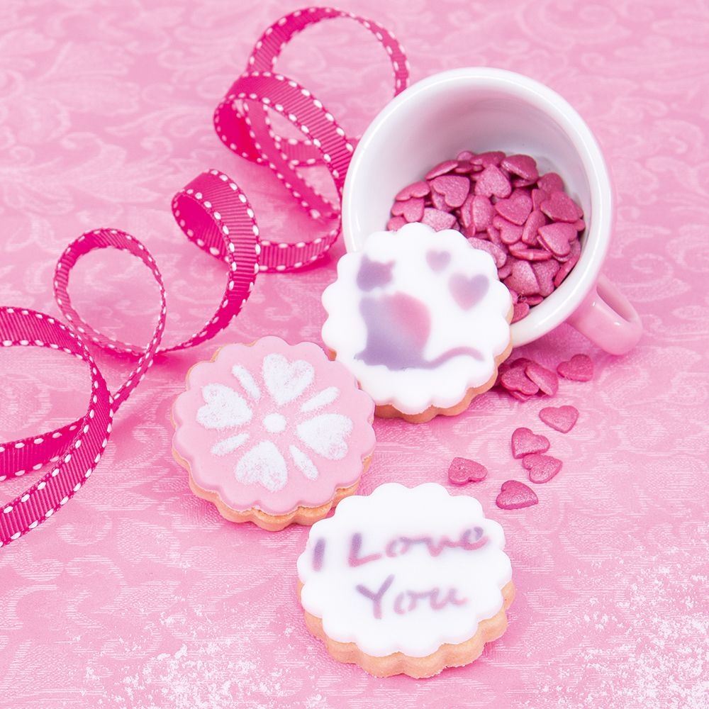 Städter - Cookie Deco Set rosette - 4 cm - Set of 4 pieces