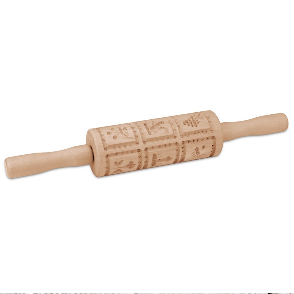 Städter - Holz-Prägeform 12 Motive - 37,5 cm Rolle