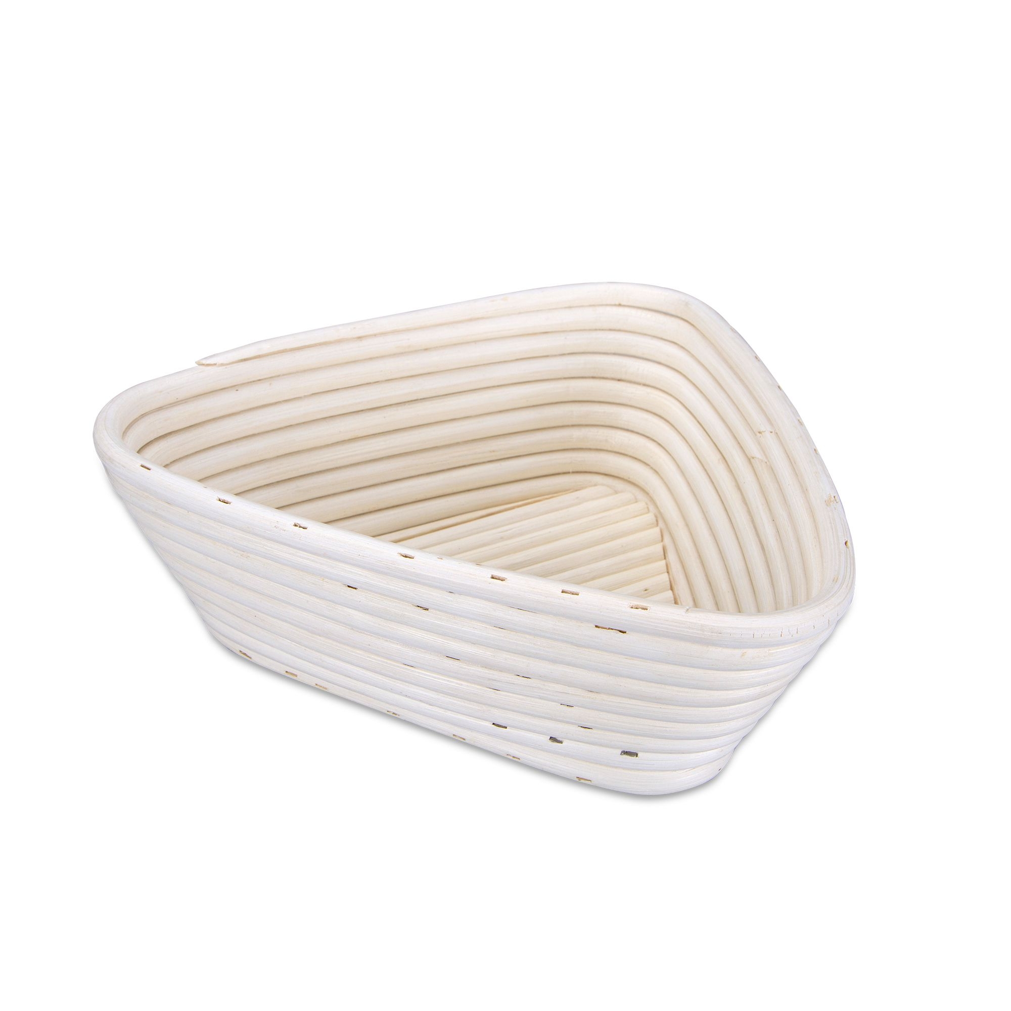 Städter - Gärkorb Dreieck mit Leinenüberzug, Rattan 25 x 25 cm / H 8,5 cm