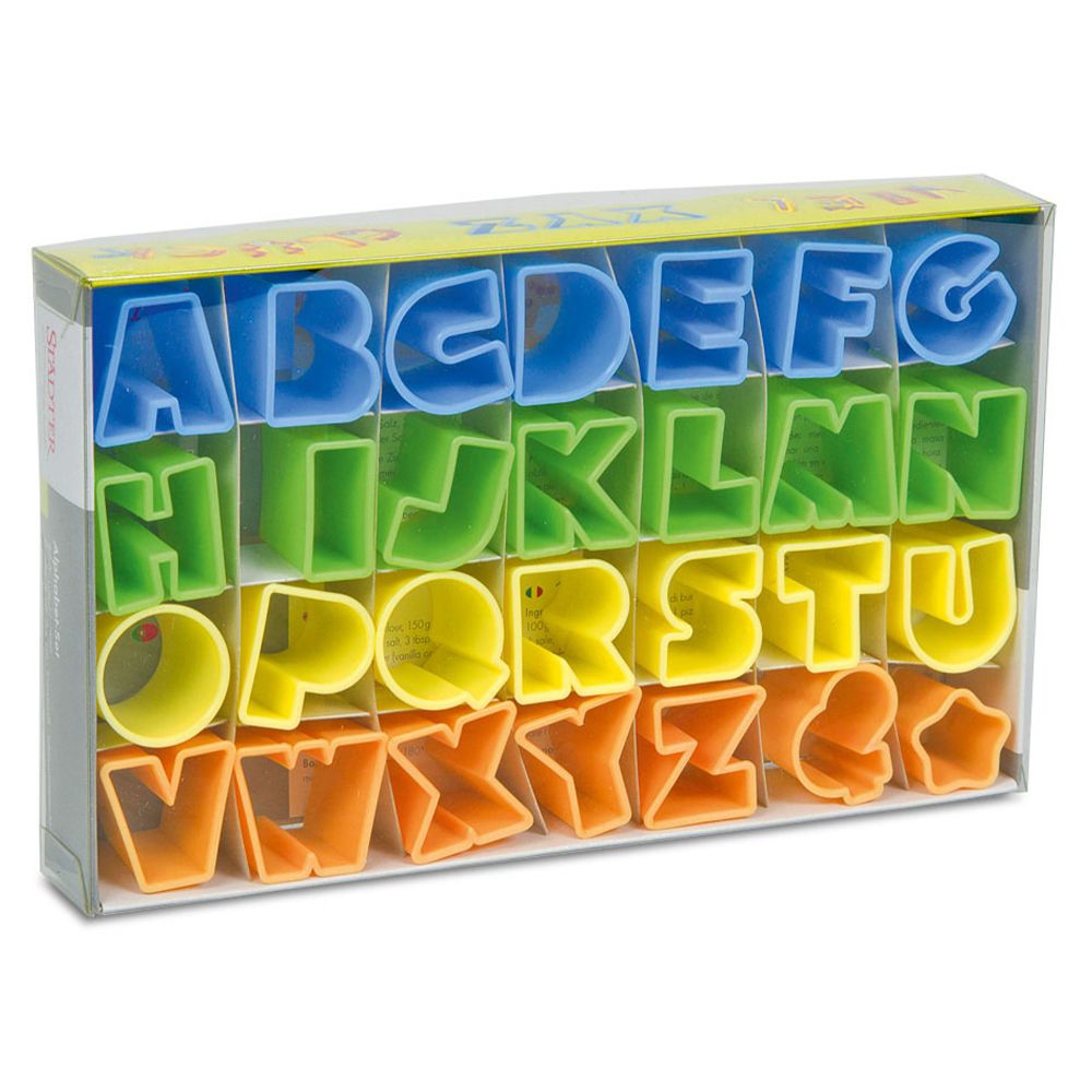 Städter - Ausstecher Alphabet - 2,5 cm - Set, 28-teilig