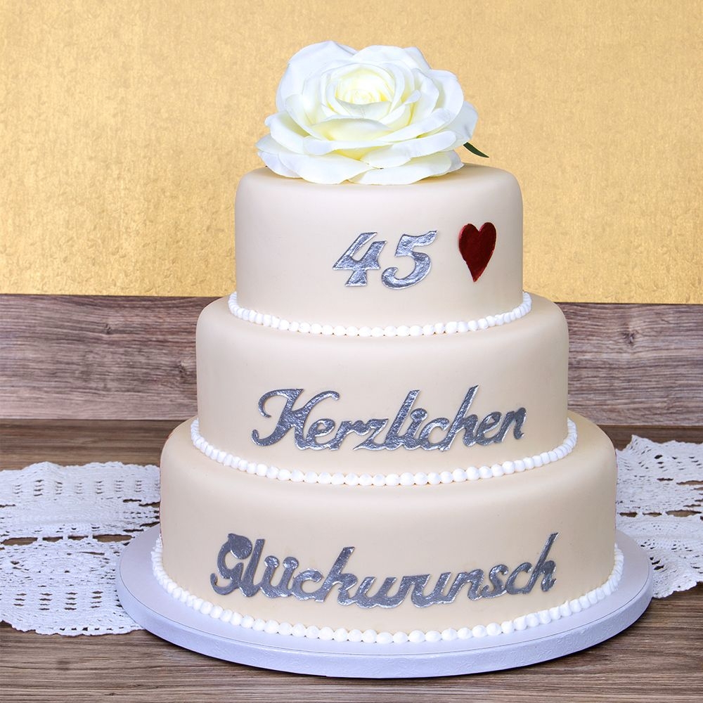 Städter - Dekormatte Herzlichen Glückwunsch - 39,5 x 7,5 cm - Silikon