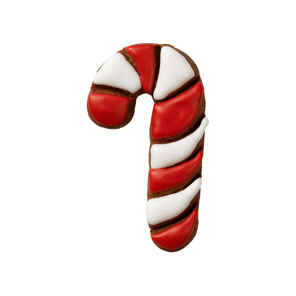 Birkmann - Candy Cane with inside embossed 7 cm Birkmann - Candy Cane with inside embossed 7 cm