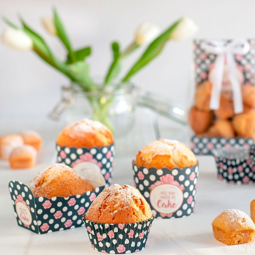 Städter - Paper baking pan - 7 x 4 x 4 cm - multi-coloured - 10 pieces