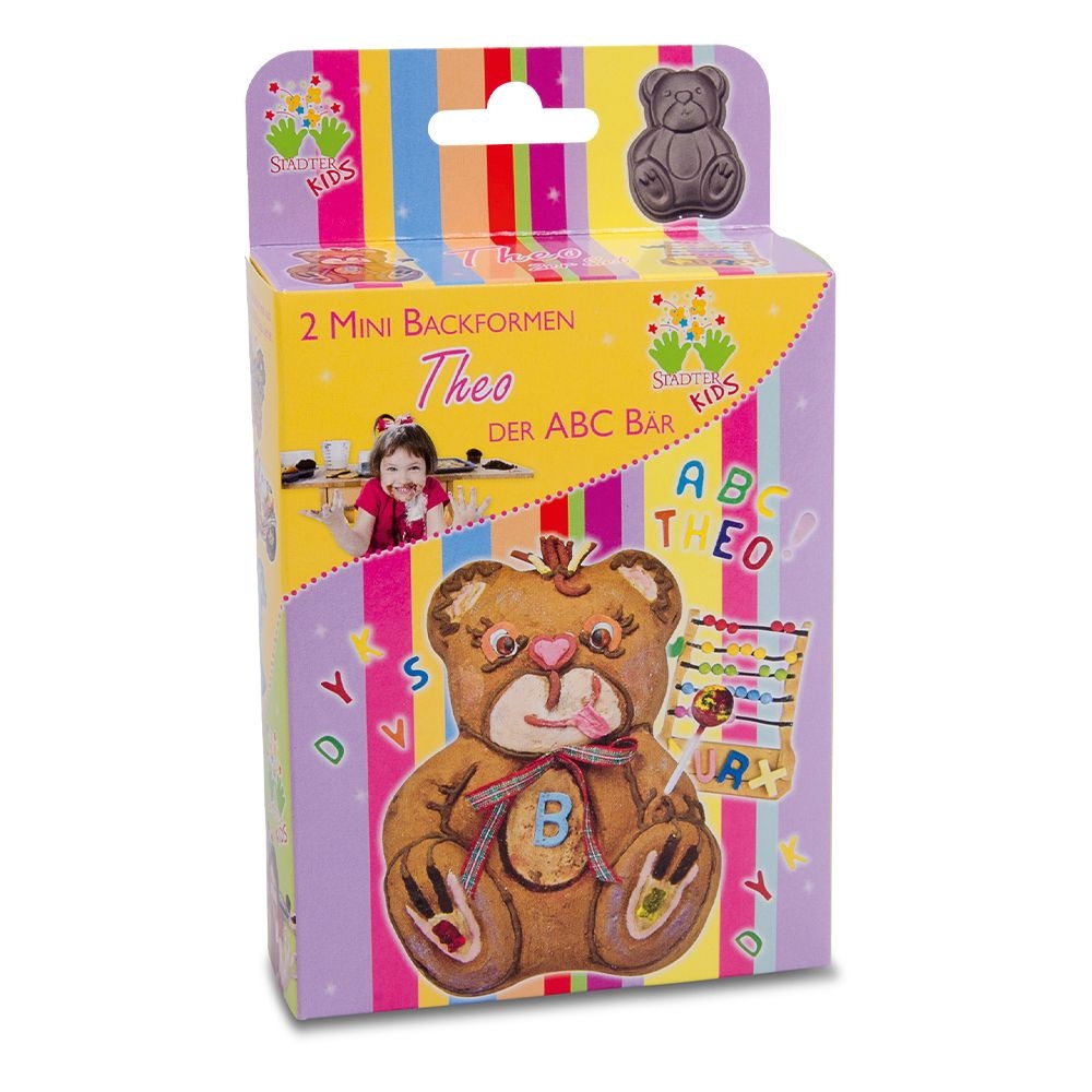 Städter - Kids Form - Theo, der ABC-Bär - 7,5 x 8,5 x 3 cm - Mini - 2 Stück - 50 ml