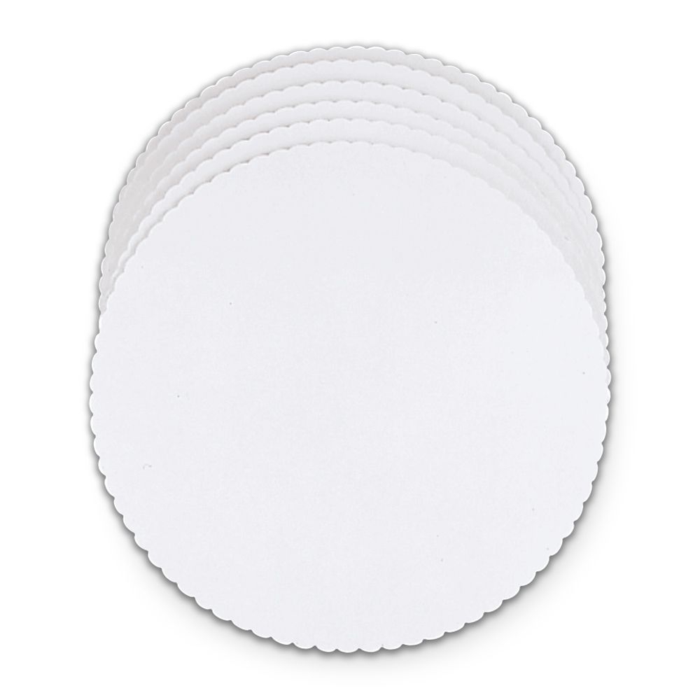 Städter - Tortenscheiben -  ø 28 cm - Weiß - 6 Stück