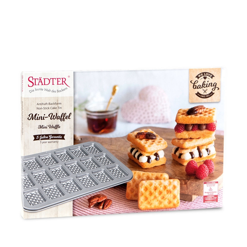 Städter - We Love Baking Mini-Waffel - 38 x 26 cm