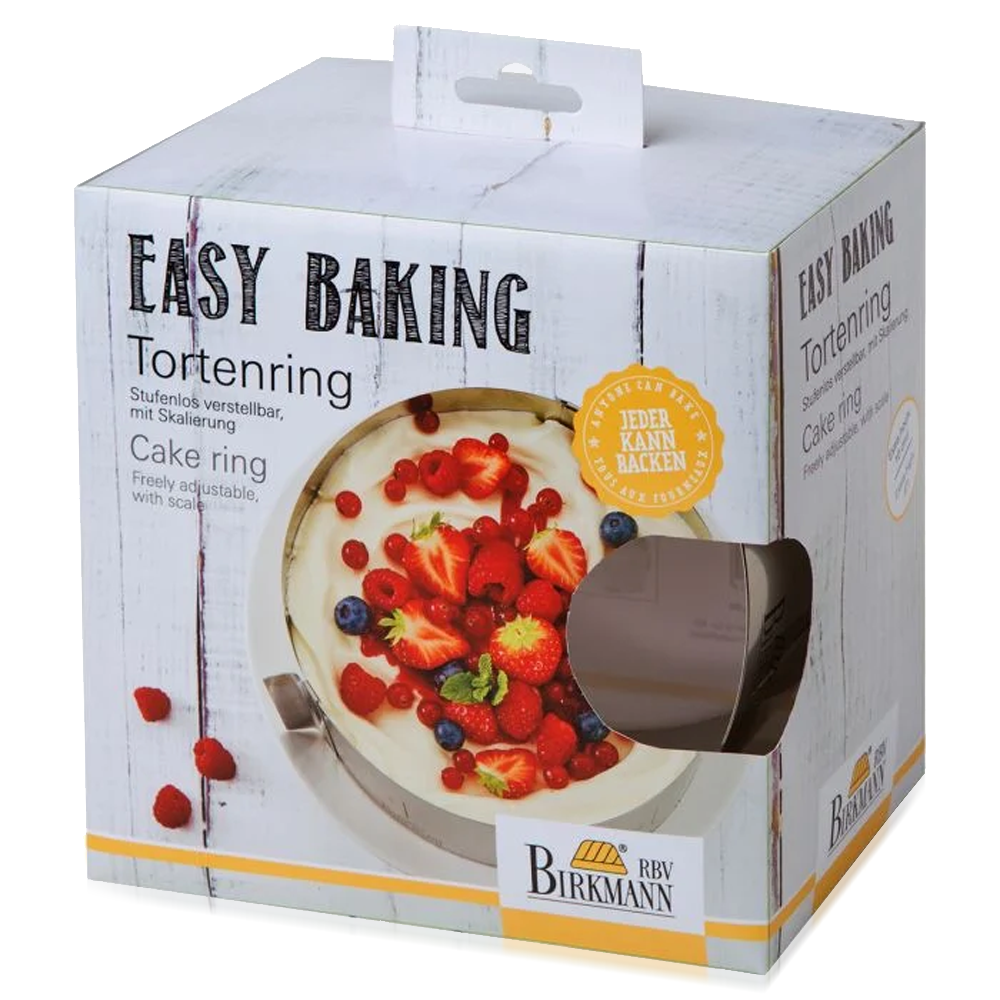 Birkmann - Cake ring, adjustable, 10cm high - Easy Baking Birkmann - Cake ring, adjustable, 10cm high - Easy Baking