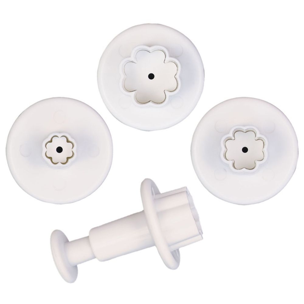 Städter - Ausstecher mit Auswerfer Kleeblätter - 7 / 10 / 15 mm - Set, 3-teilig