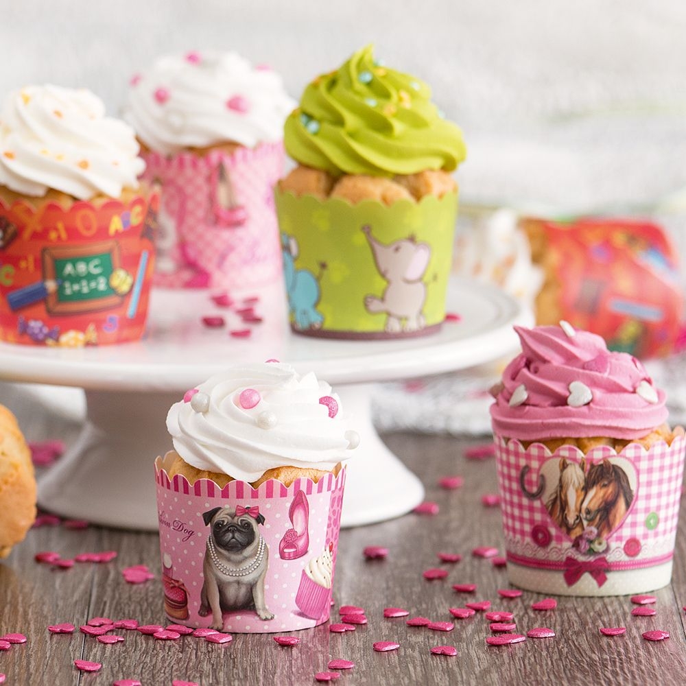Städter - Cupcake liner  - ø 50 x 47 mm - multi-coloured - 12 pieces