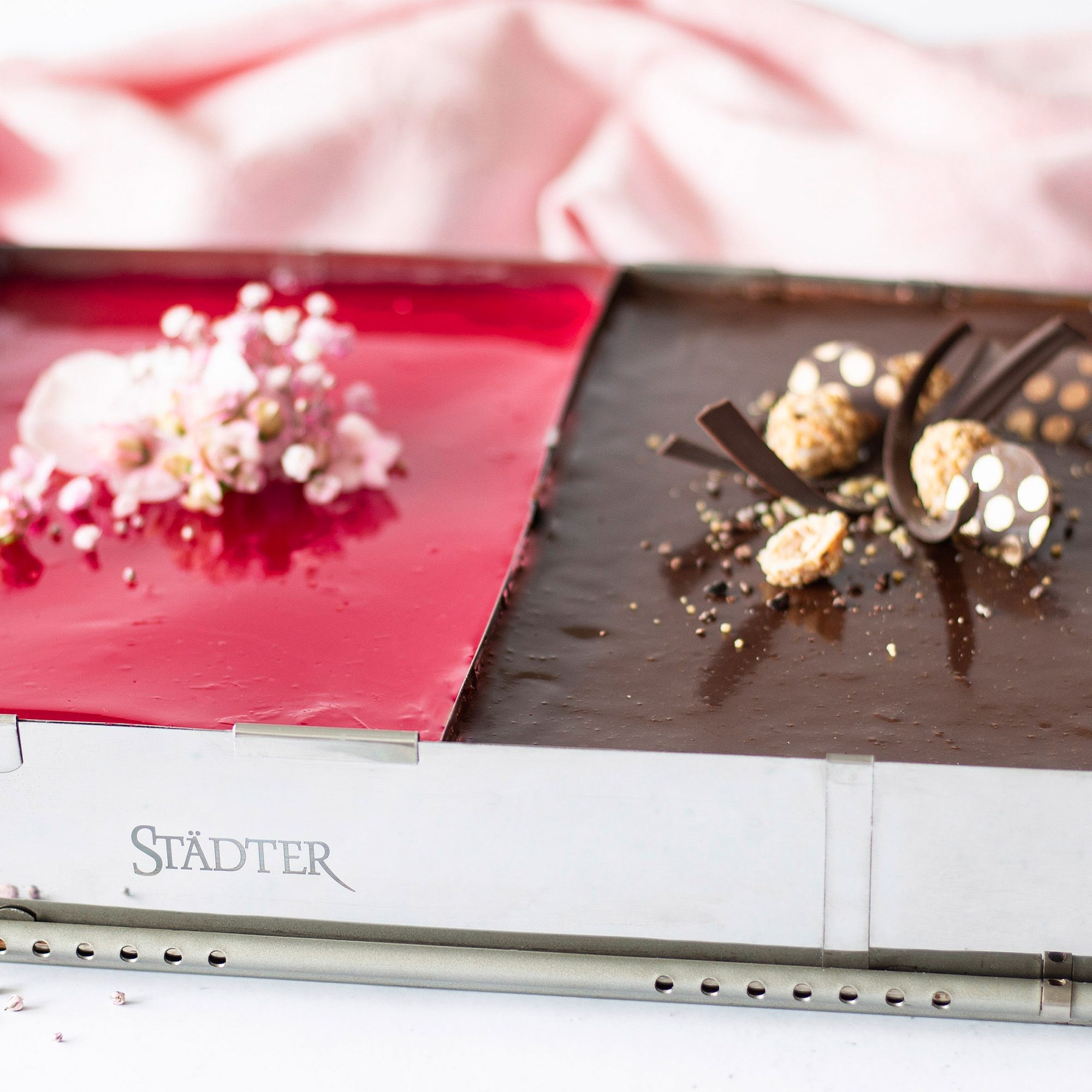 Städter - Baking frame rectangle - adjustable 27.5-53.0 x 18.0-33.0 cm