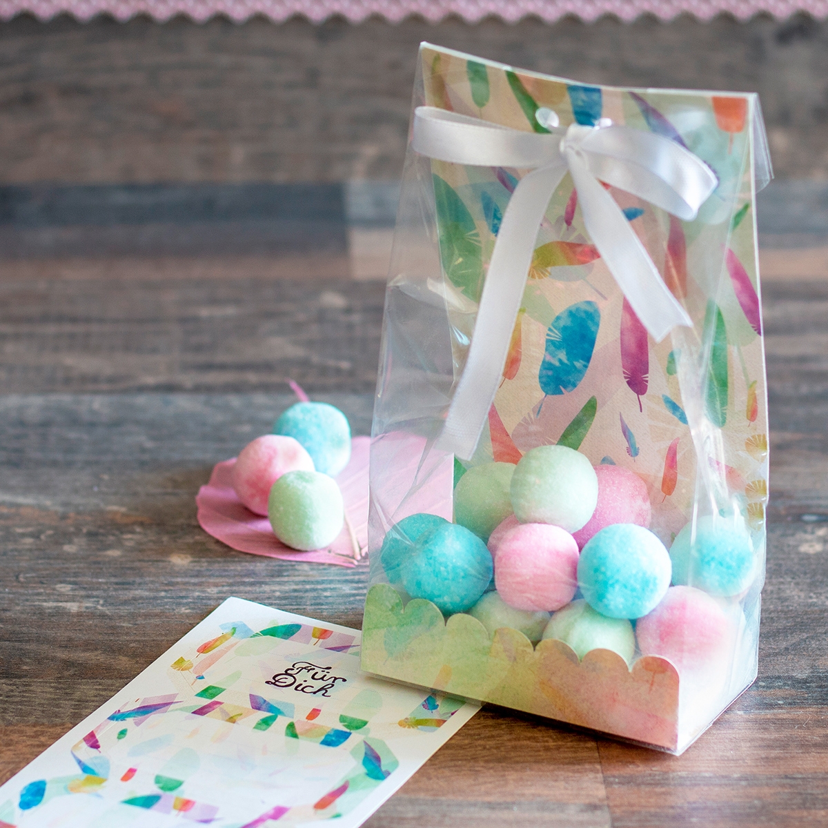 Städter - Geschenktüte  - 9 x 25 cm - Set 24-teilig - verschiedene Muster