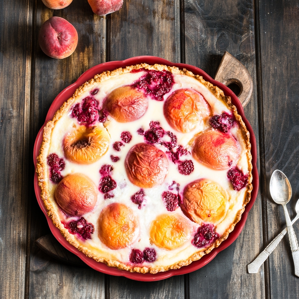 Emile Henry - Round Dish  Ø 27 cm - Madeleine | Rose Candy Emile Henry - Round Dish  Ø 27 cm - Madeleine | Rose Candy