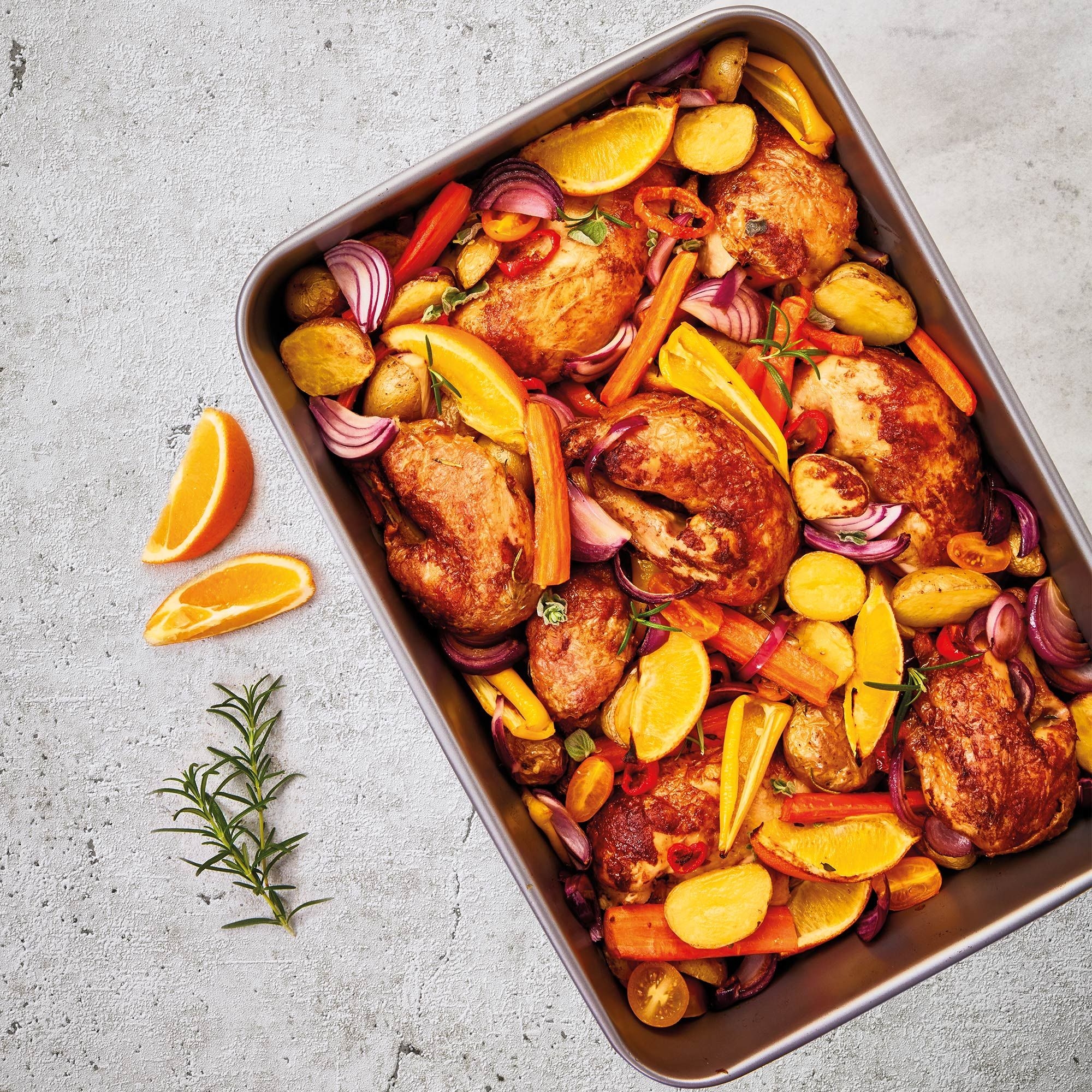 Back- und Auflaufform XL von Birkmann mit Ofengericht