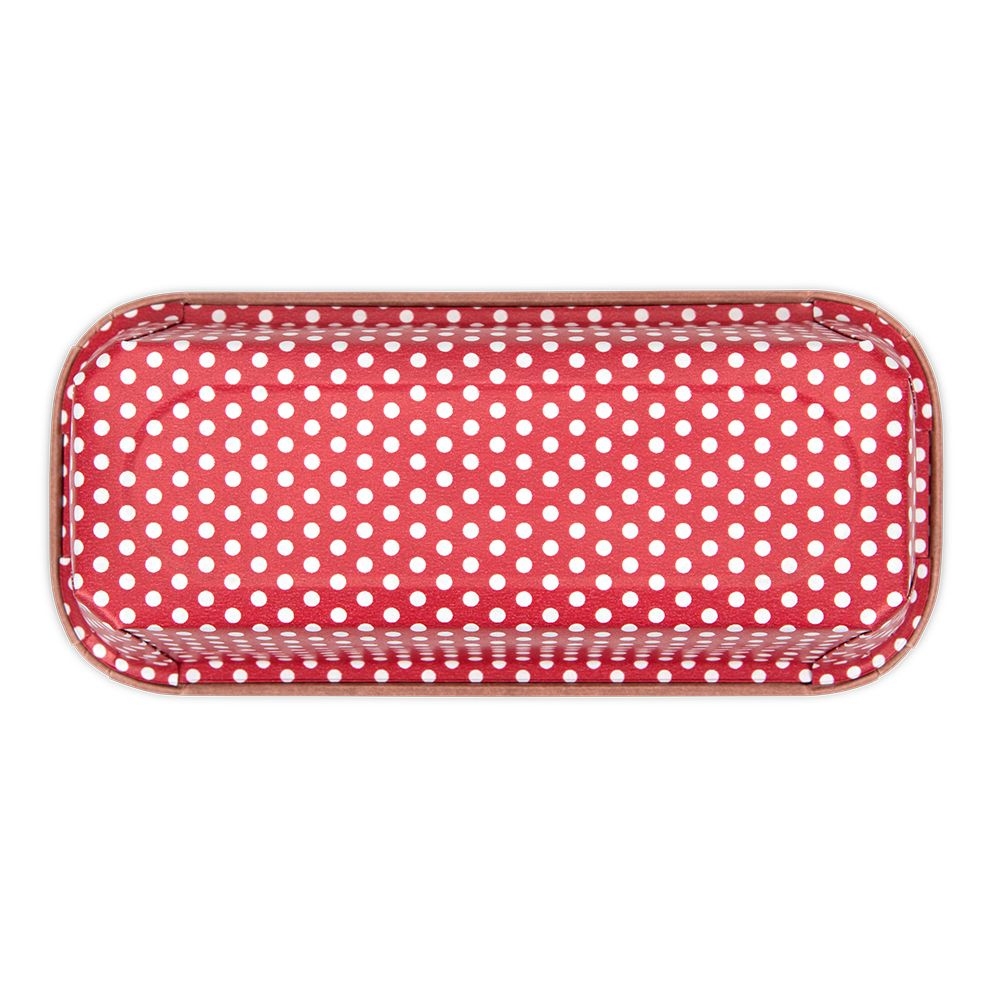 Städter - Papierbackform Kastenform Rot Mini - 17,5 x 7 cm - 6 Stück