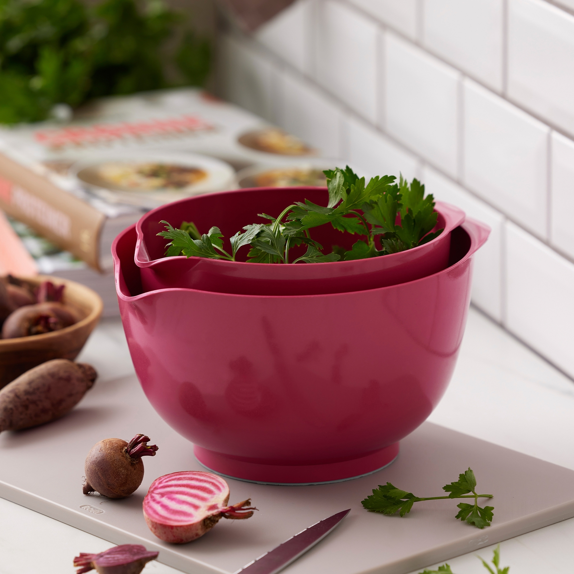 Rosti - NEW Margrethe Mixing Bowl - 3 l - Beetroot