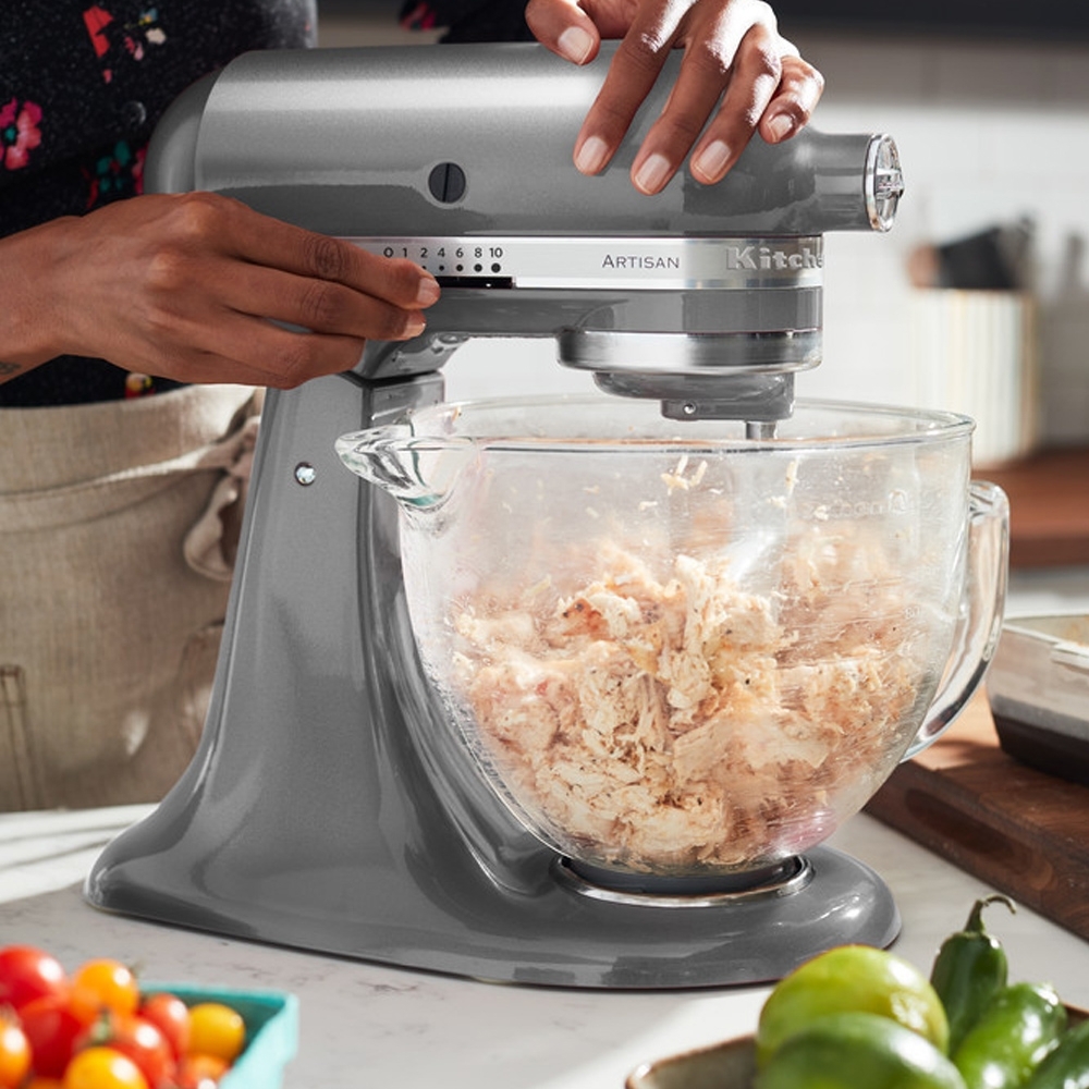 KitchenAid - Artisan Küchenmaschine 5KSM185PS -  Set - Medallion Silber