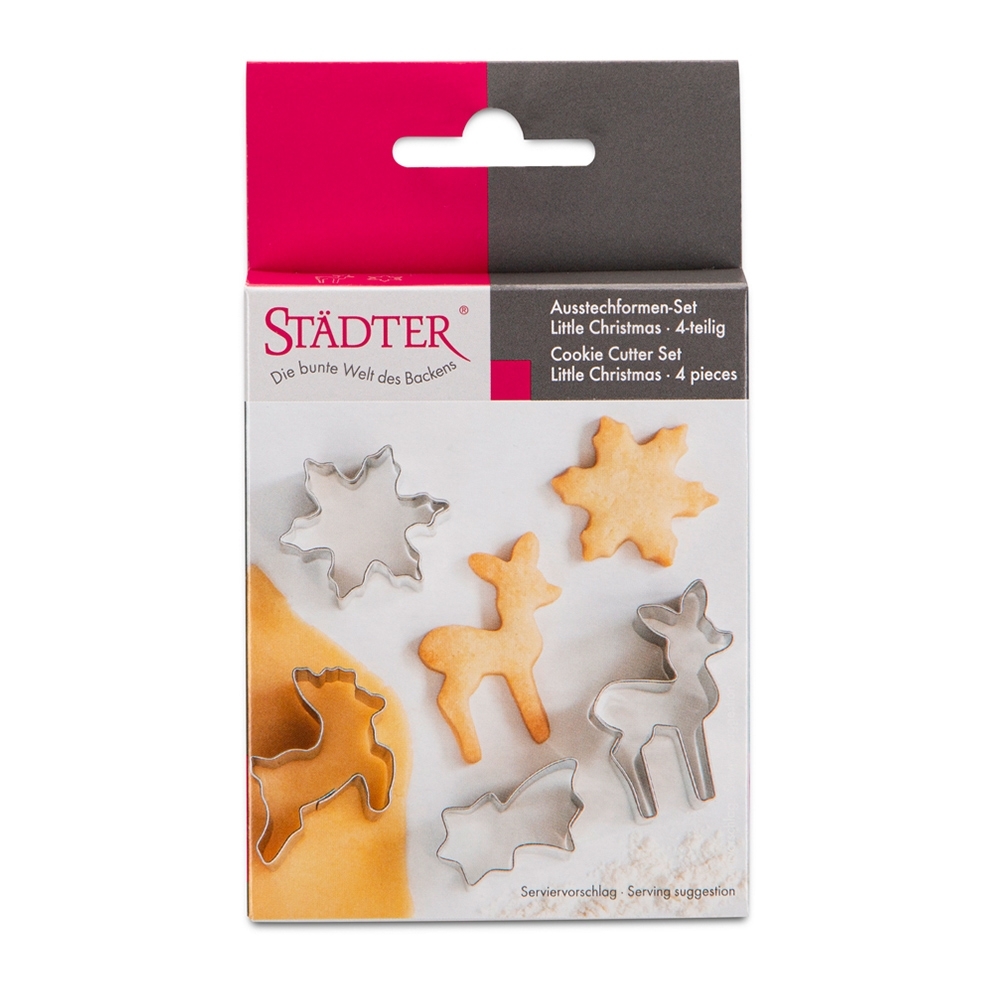 Städter - Ausstecher Little christmas ca. 4–6 cm Set, 4-teilig