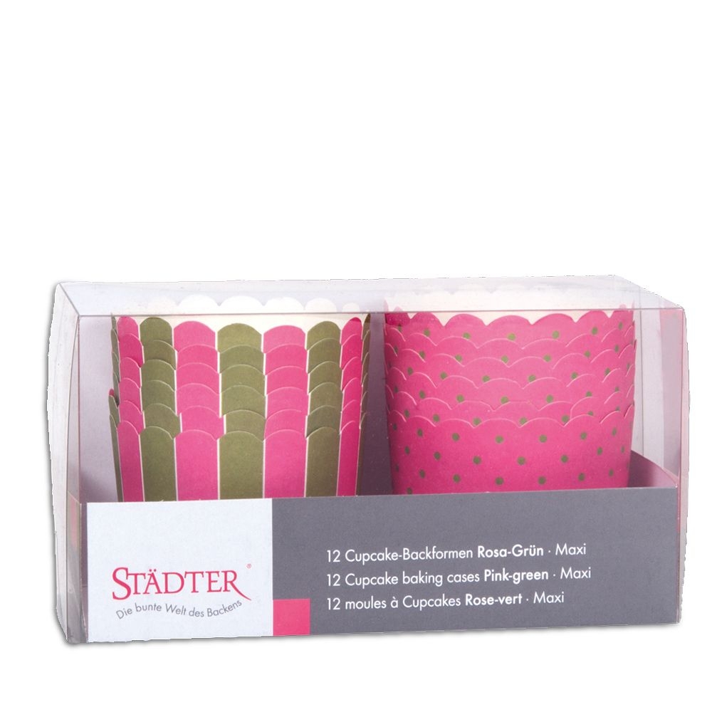 Städter - cupcake baking pan - 12 pieces - different patterns