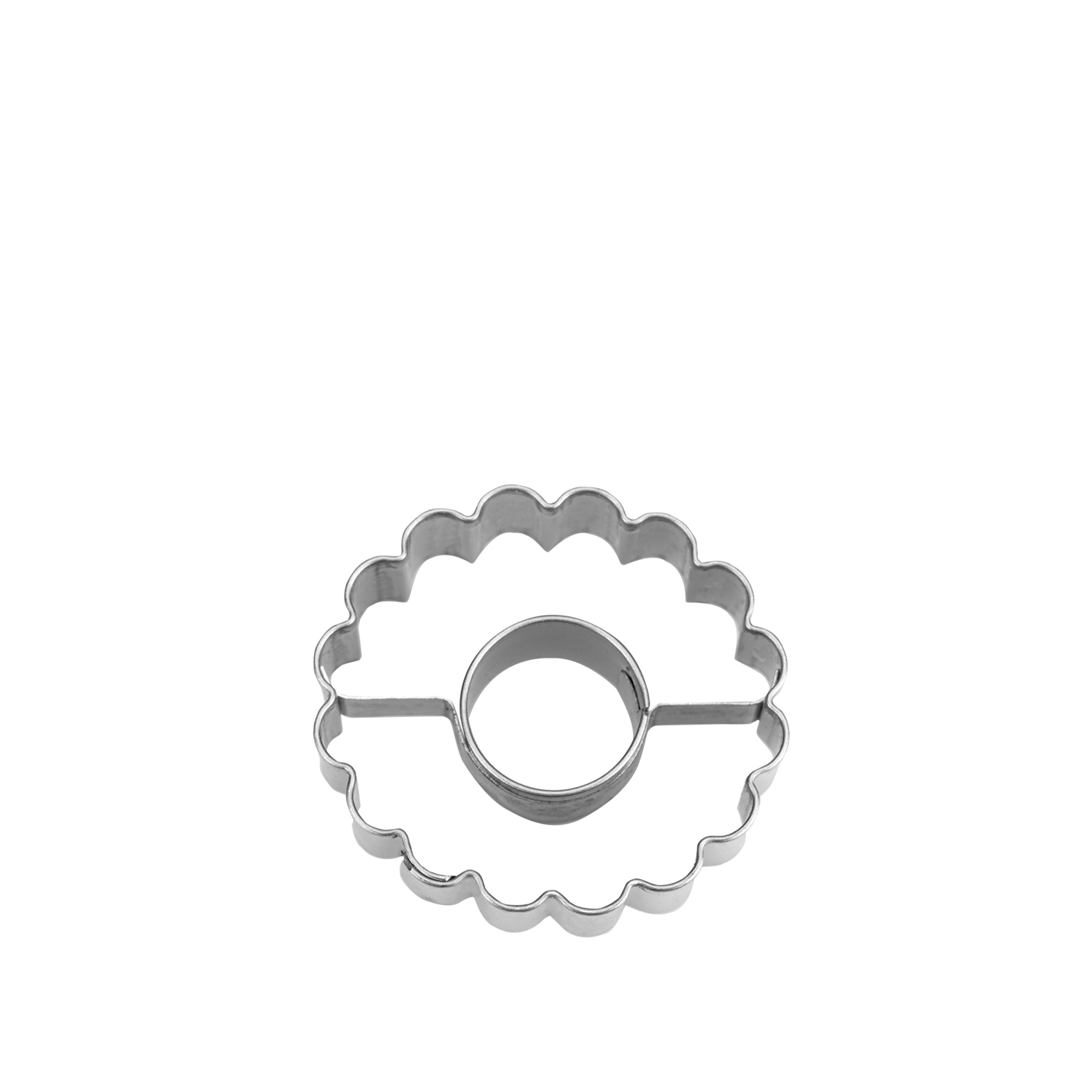 Städter - Linzer-Ausstecher Ring in Ringgewellt Edelstahl ø 4 cm / H 1,5 cm