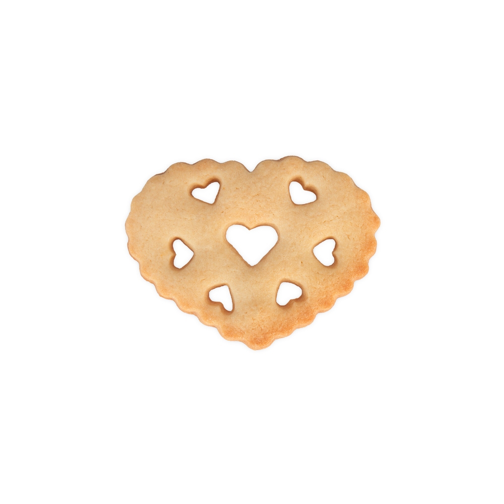 Städter - Heart cookie cutter with 7 cutouts - 8 cm