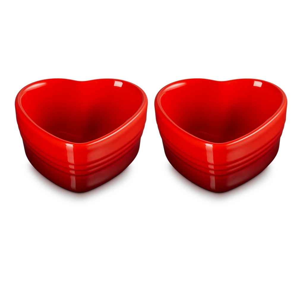 Le Creuset - Herz Förmchen  2er-Set - 11 cm Le Creuset - Herz Förmchen  2er-Set - 11 cm