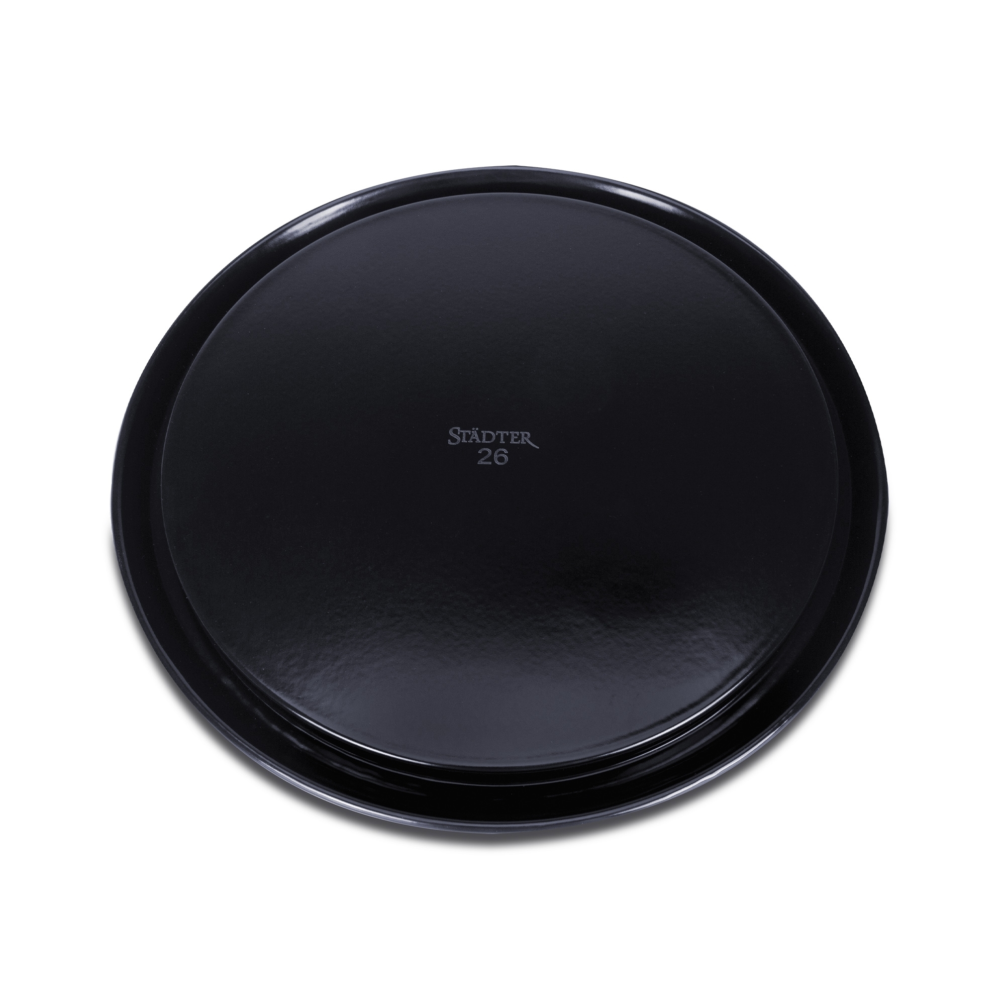 Rundes schwarzes Städter Backblech 26 cm