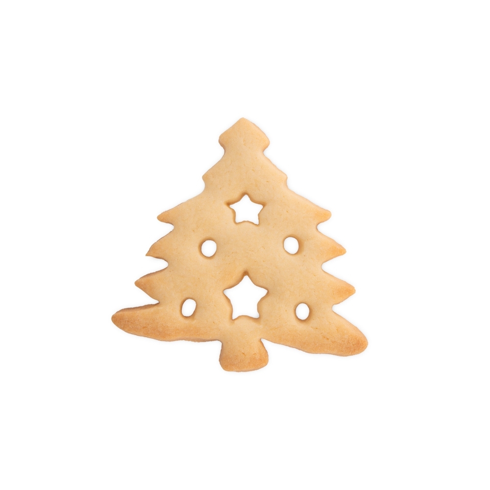 Städter - Ausstecher  Tannenbaum - mit Stern- und Kreis-Aussparung - 8 cm