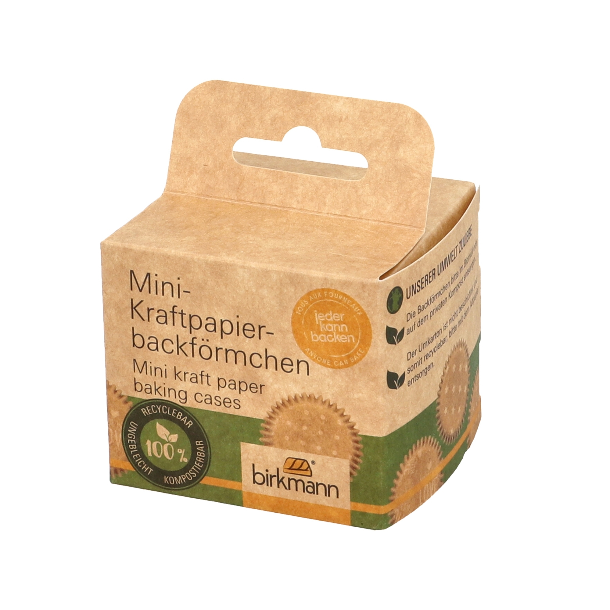 Birkmann Cause we care Mini-Kraftpapierbackförmchen