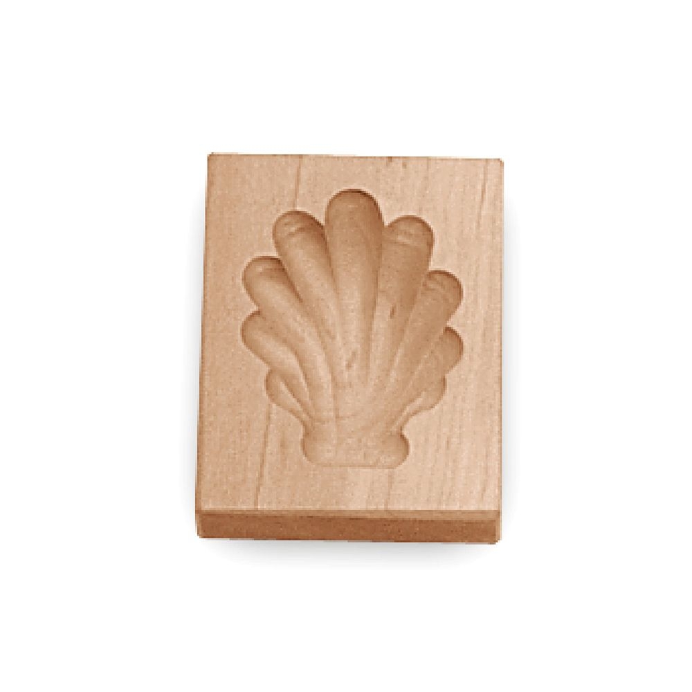 Städter - Holz-Prägeform Muschel 5 x 6 cm