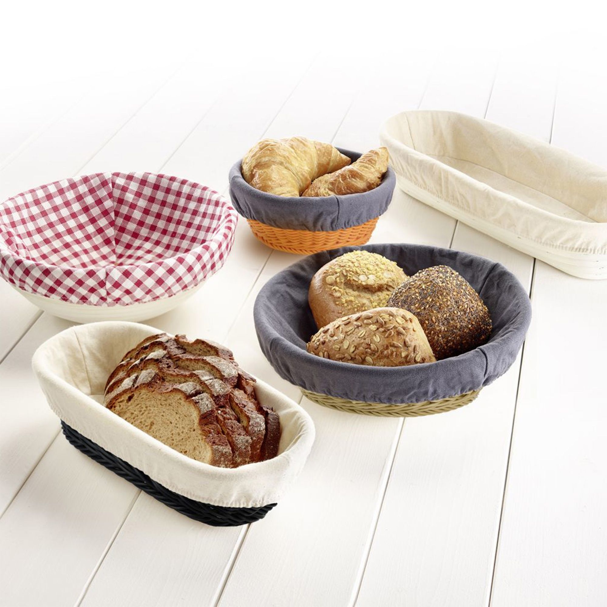 Westmark - Round proofing basket with cover, Ø ca. 24,5 x 8,5 cm